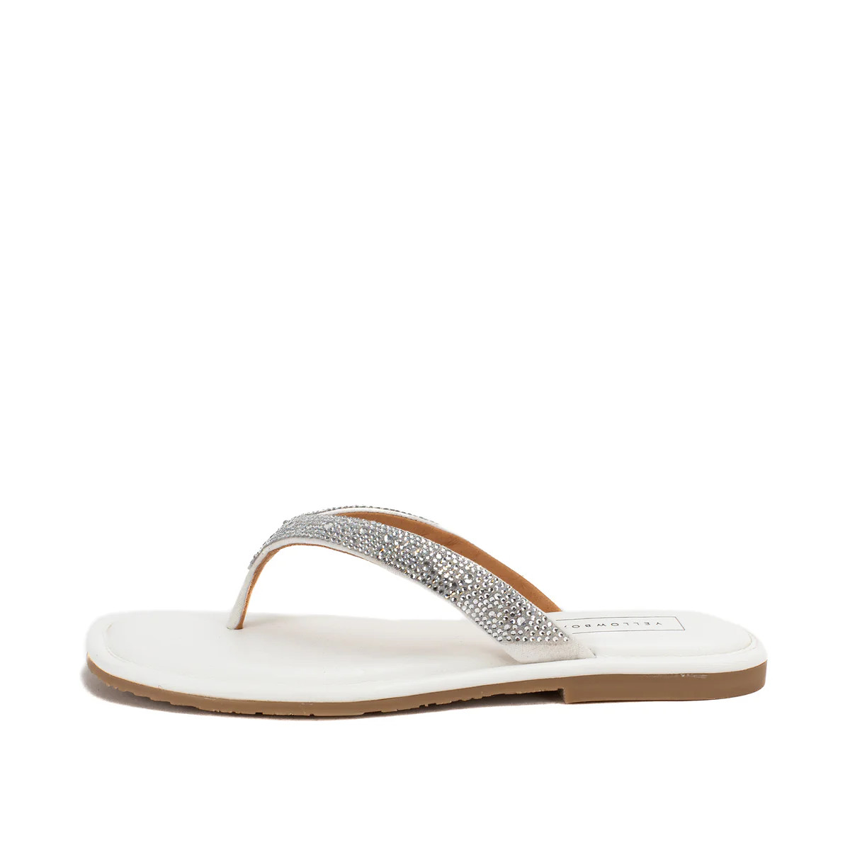 Della Rhinestone Sandal | Yellow Box