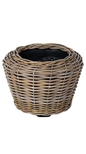 Rattan Kobo Indoor Outdoor Planter Basket with Plastic Pot Medium 35 Gallon Soil Capacity | Amazon (US)