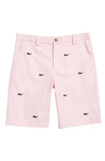 Boy's Vineyard Vines Breaker Whale Embroidered Shorts, Size 8 - Pink | Nordstrom