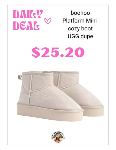 look what I found!
The cutest UGG dupes from boo-hoo !!
These boots are under $30! you seriously can’t beat that!
They have tons of sizes, so hurry and grab them while they are in stock!!

#Boots  #Dupe #UGG #UGGDupe #MiniBoots #PlatformBoots #Winter #Christmas #GiftGuide

#LTKsalealert #LTKGiftGuide #LTKshoecrush