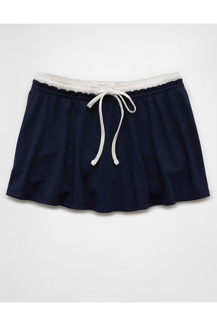 AE High-Waisted Knit Mini Skort Women's Navy M | American Eagle Outfitters (US & CA)