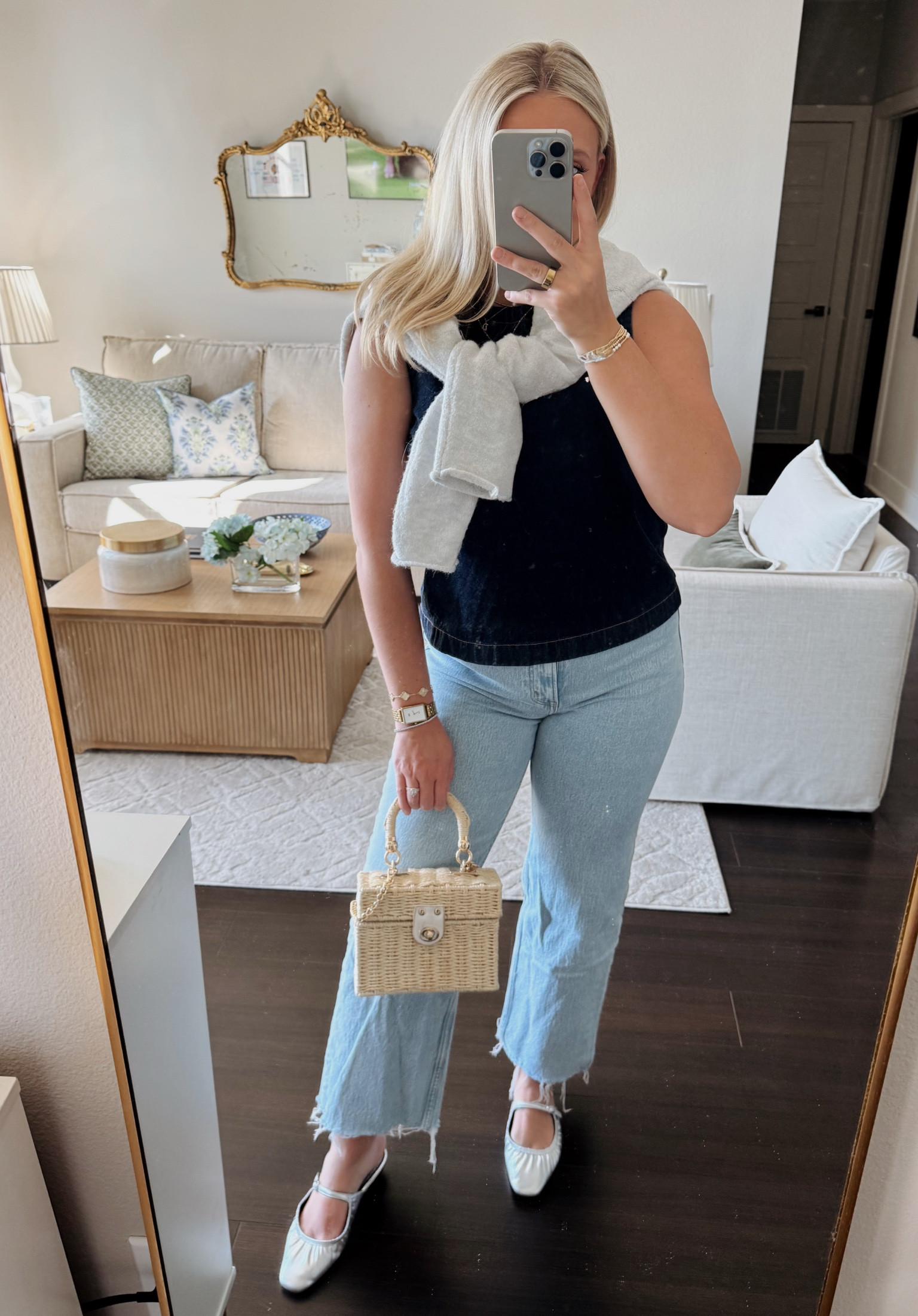 effortless denim on denim spring look!