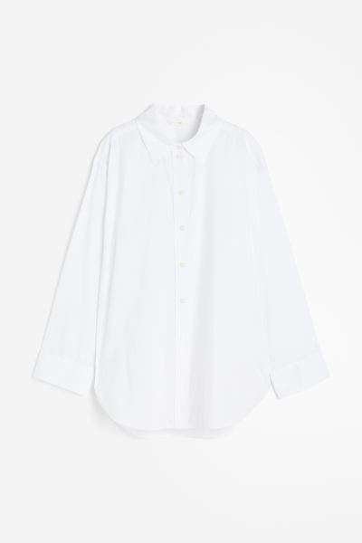 Katoenen overhemdblouse | H&M (DE, AT, CH, NL, FI)