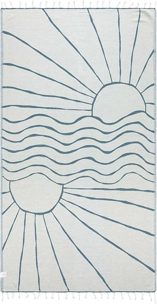 Sand Cloud Turkish Beach Towel - 100% Organic Cotton Turkish Bath Towels - Ultra Soft, Sand Resis... | Amazon (US)