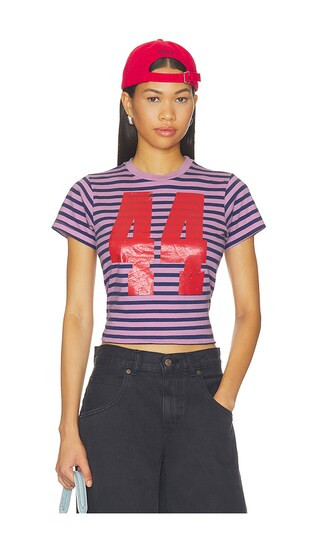 Stripe 44 Vintage Tee in Hazy Orchid Combo | Revolve Clothing (Global)
