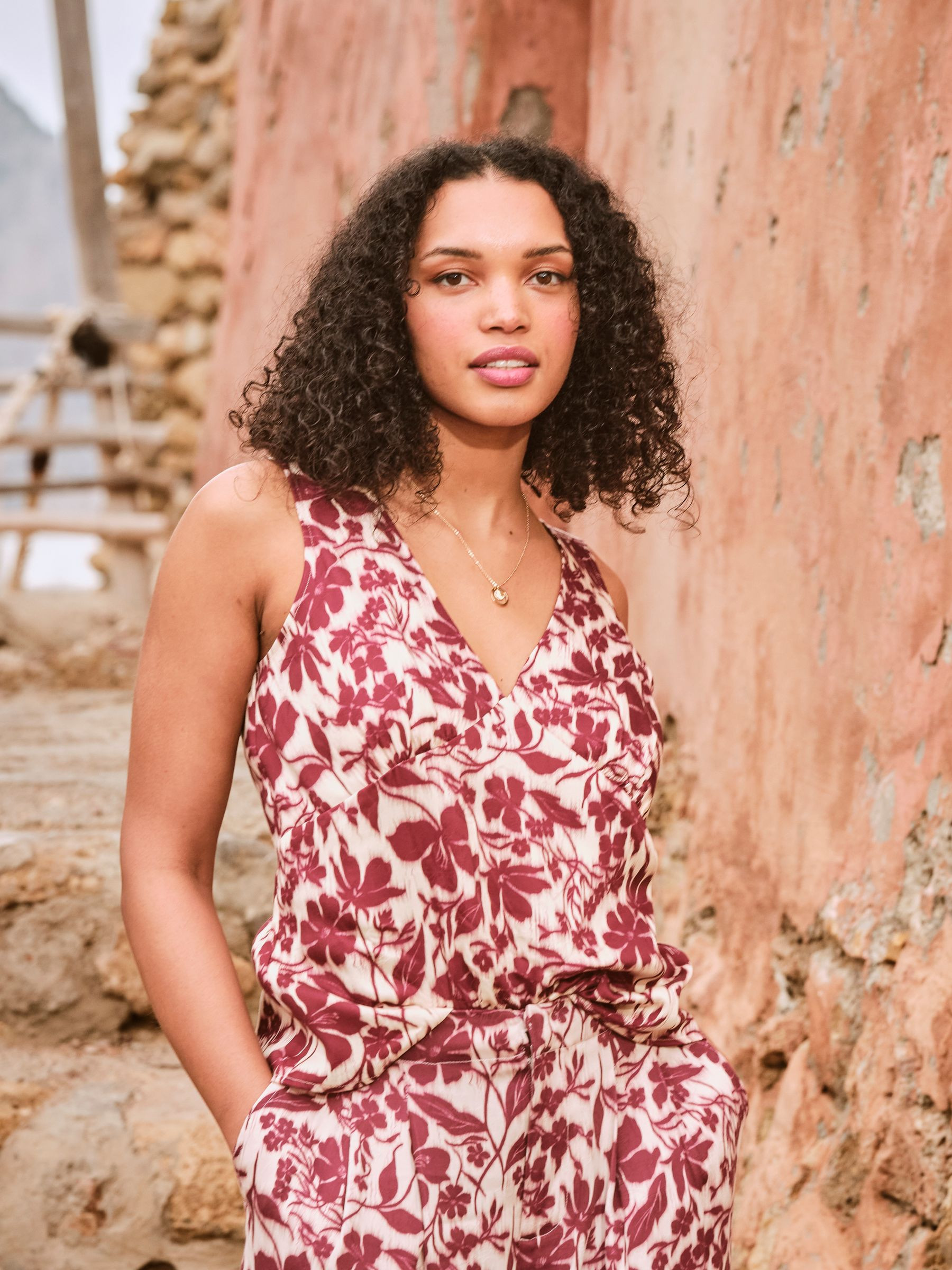 Cordelia Claret Camisole | FatFace | Fat Face