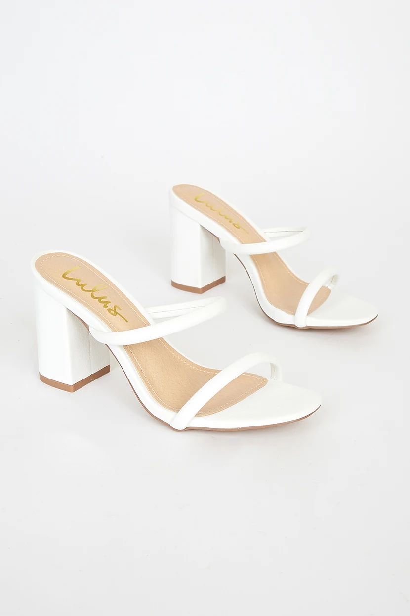 Addien White High Heel Sandals | Lulus (US)