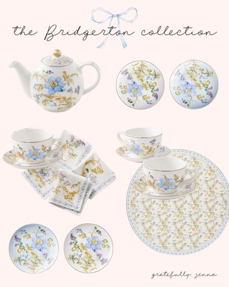 NEW ✨ The Bridgerton Collection 🩵 absolutely beautiful sweet floral peices perfect for teatime

{I placed my order last night and can’t wait to show you!} 🥰

#LTKhome