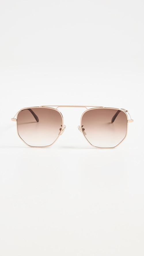 Patmos Rose Gold Sunglasses | Shopbop