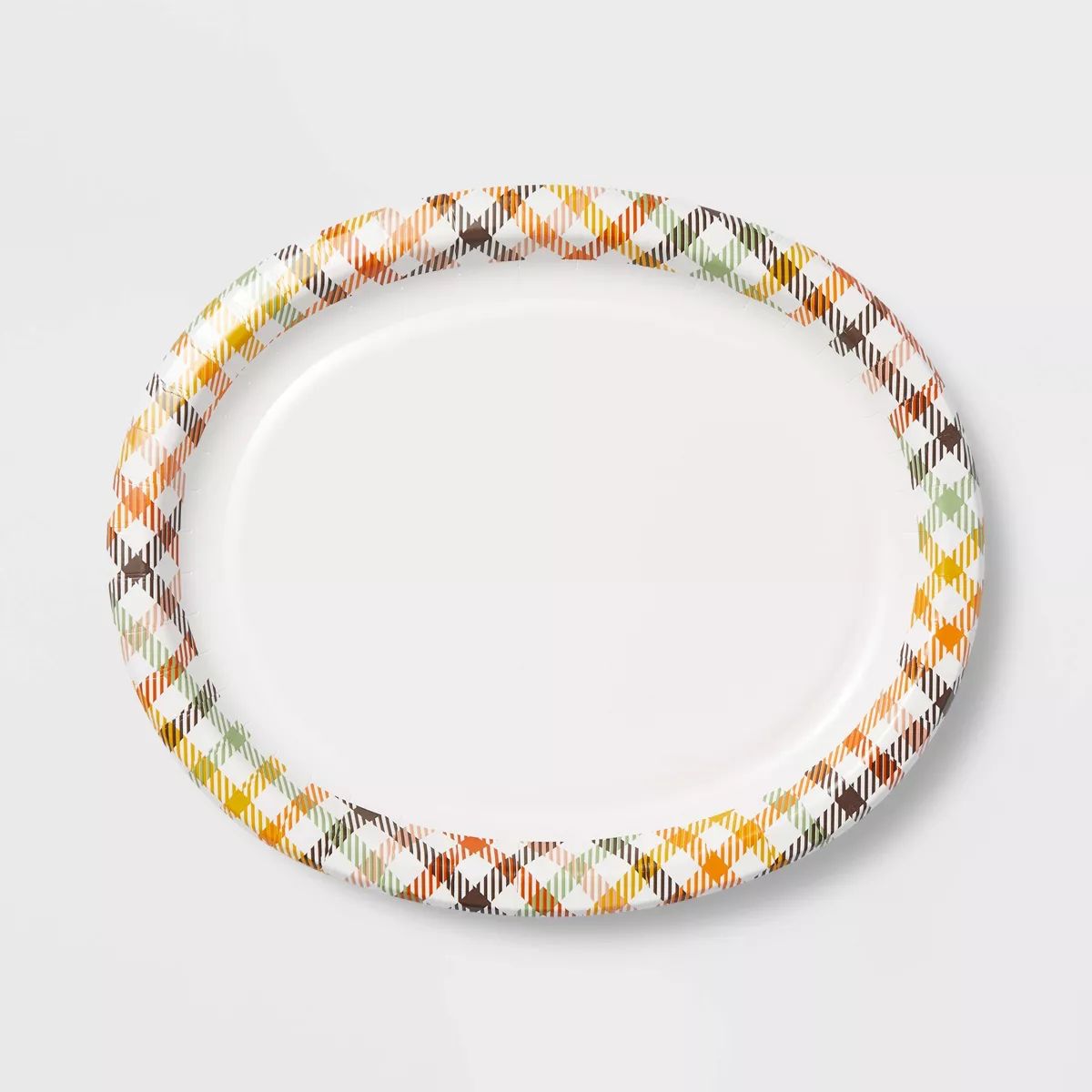 10ct Thanksgiving Plaid Buffet Plate - Spritz™ | Target