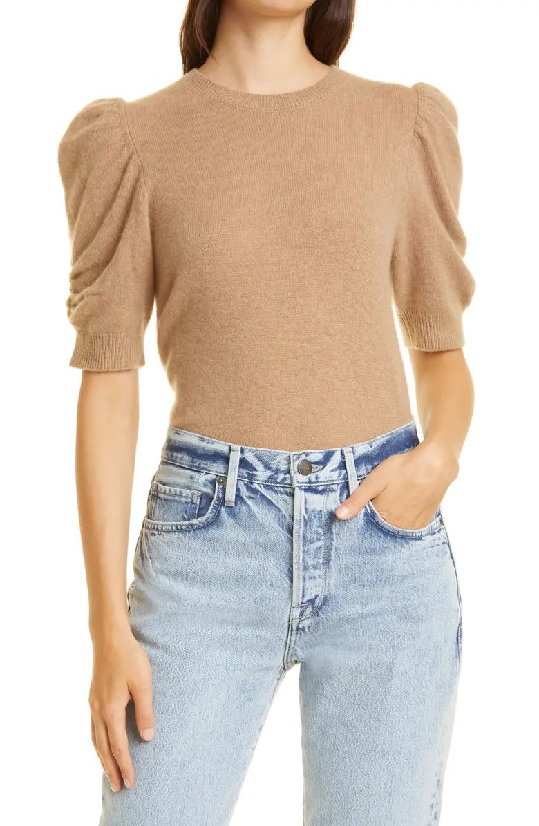Frankie Puff Sleeve Cashmere Sweater | Nordstrom