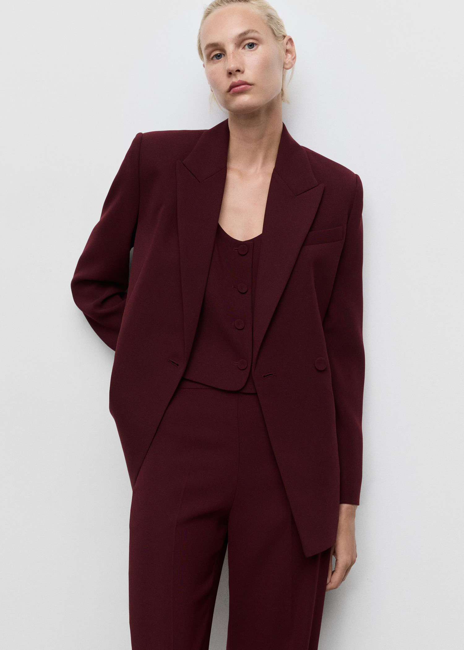 Double-breasted suit blazer | Mango (US/MX/AU)