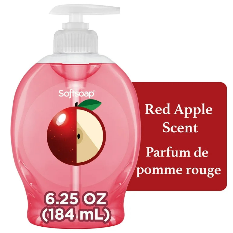 Softsoap Limited Edition Liquid Hand Soap, Red Apple Scent, 6.25 fl oz Pump Bottle - Walmart.com | Walmart (US)