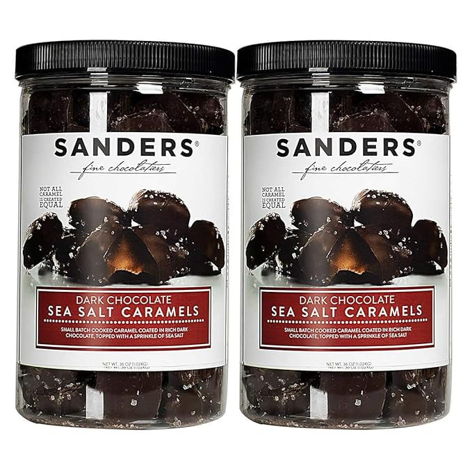 Sanders Dark Chocolate Sea Salt Caramels 36 oz.Each ,( 2-pack ) | Amazon (US)