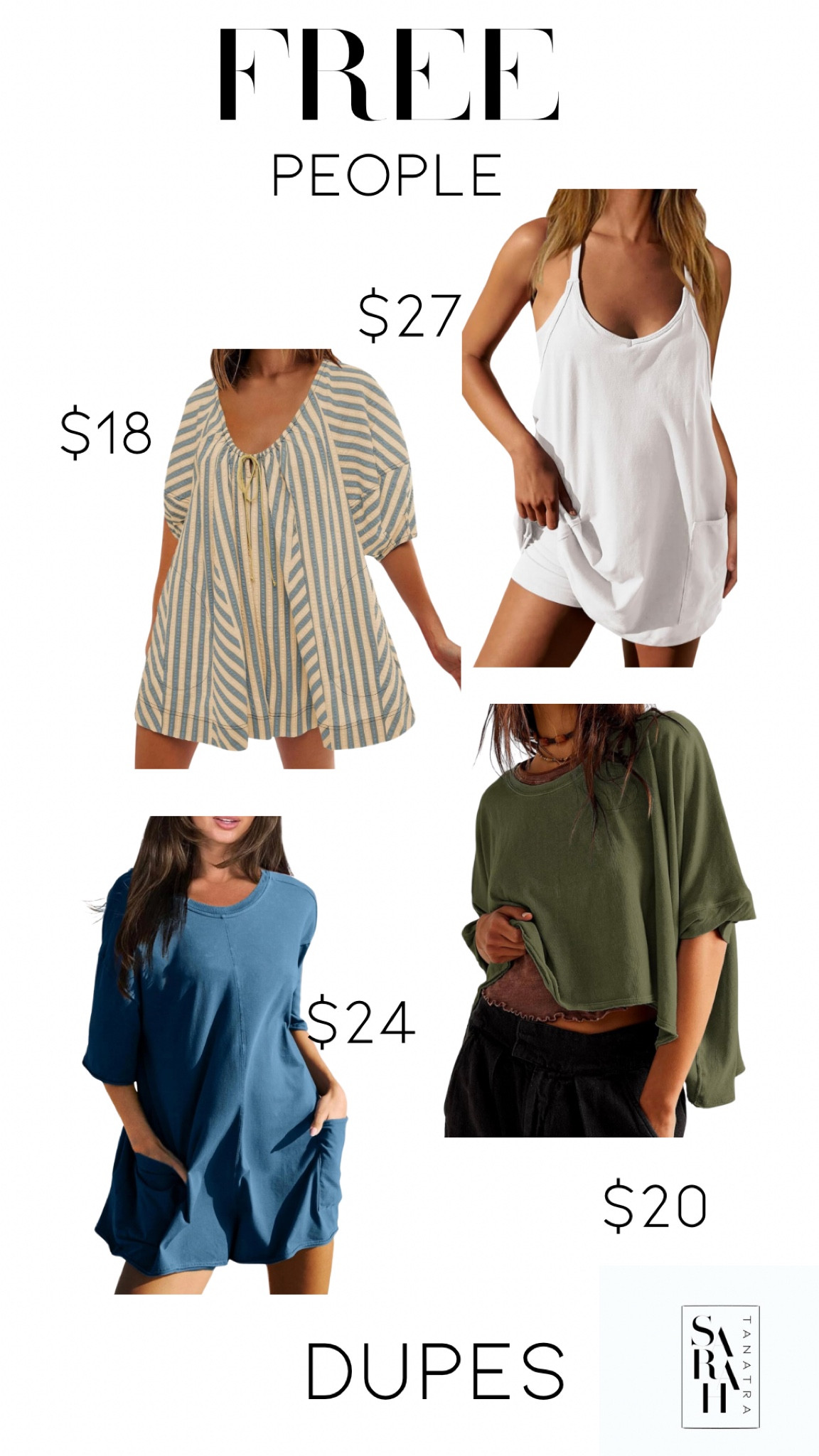Free people dupes 
Free people 
Hotshot romper 
Cropped tee
Hotshot dress
Athletic dress
Free people dress 
Casual outfits
Mom outfits
Amazon style
Amazon finds
Amazon fashion 
Amazon dupes 
Designer dupes


#LTKFindsUnder50 #LTKFindsUnder100 #LTKStyleTip