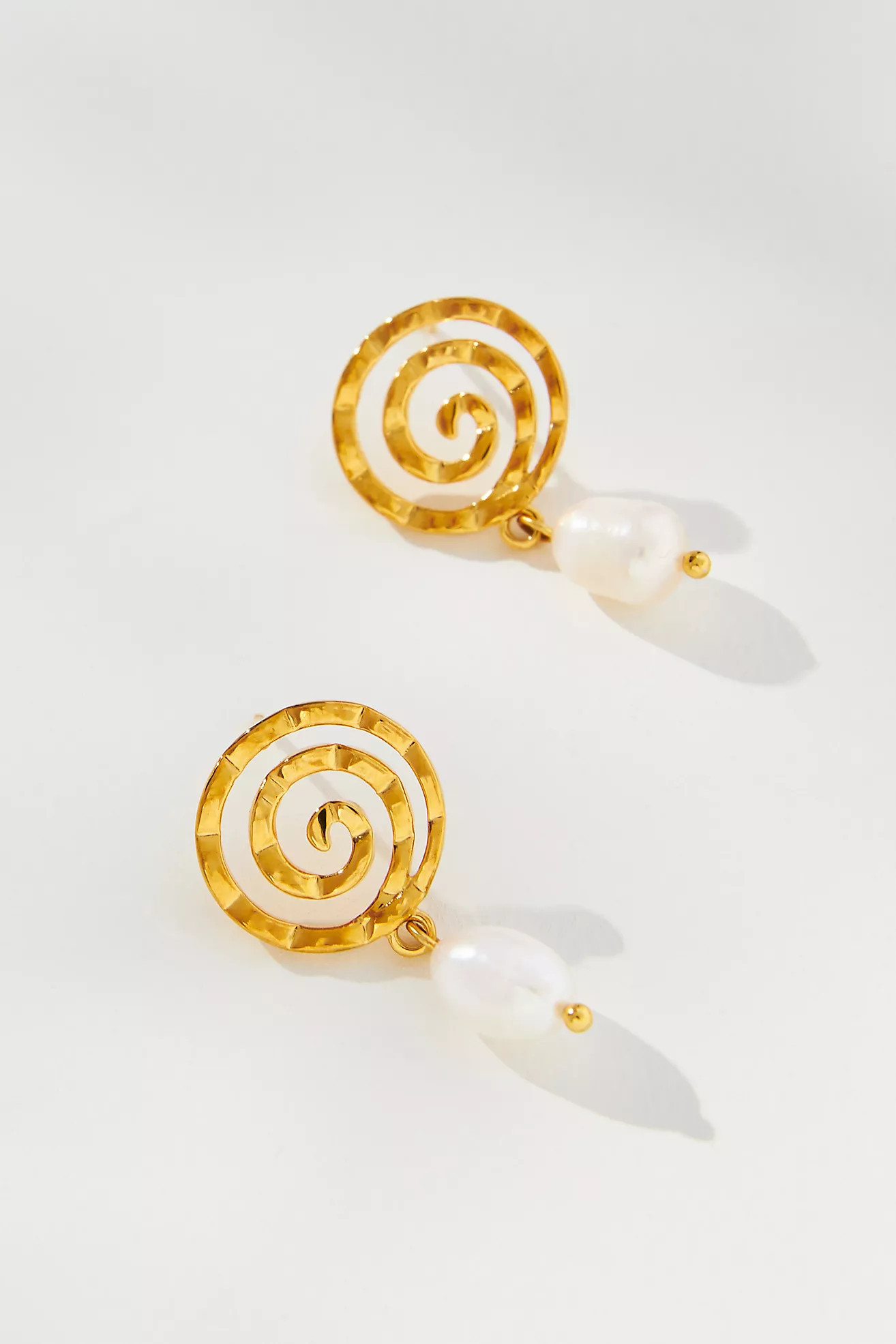 Casa Clara Infinity Swirl Pearl Earrings | Anthropologie (US)