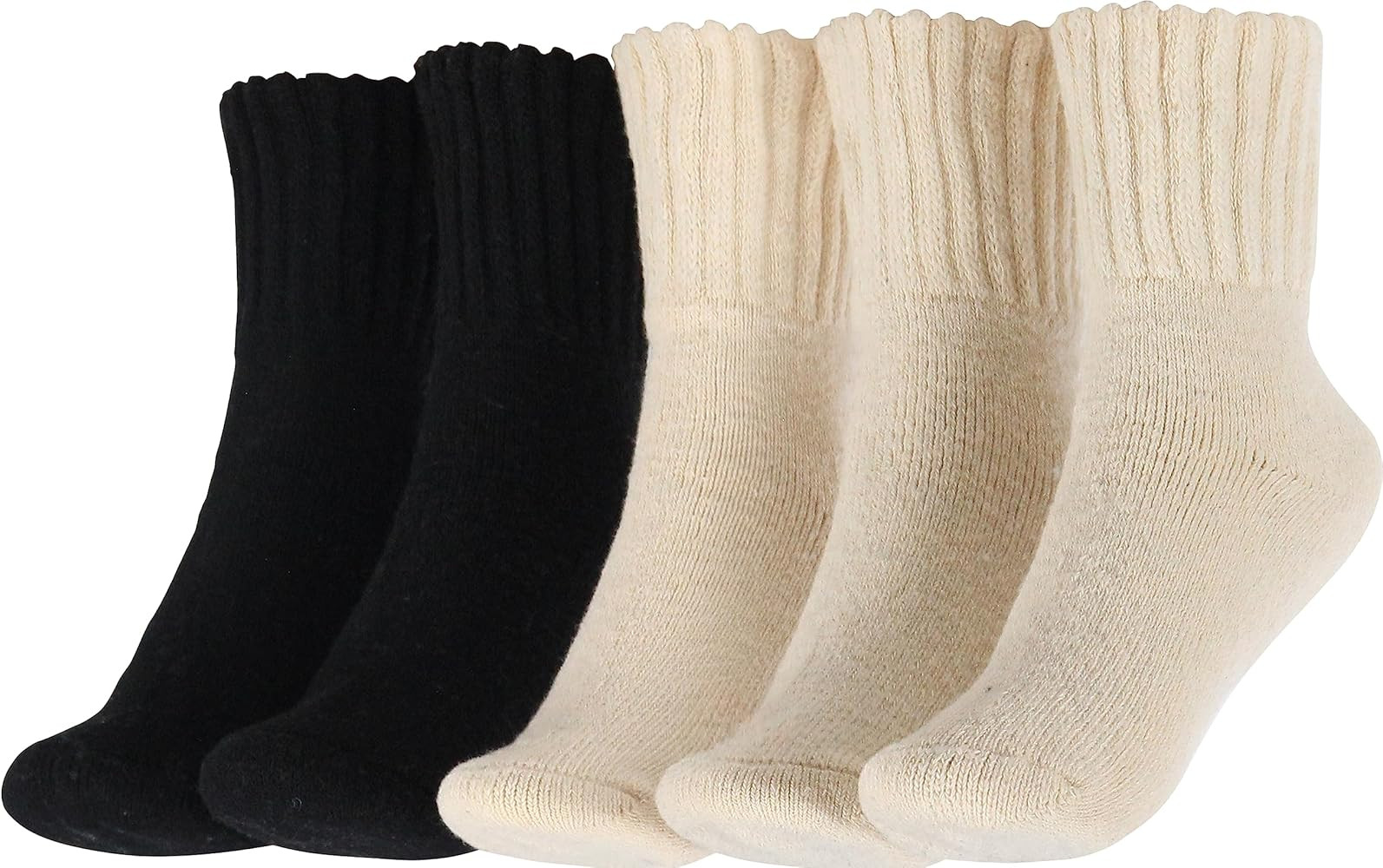 BenSorts Women's Winter Boots Socks Thick Warm Cozy Crew Socks Solid Color Gifts | Amazon (US)