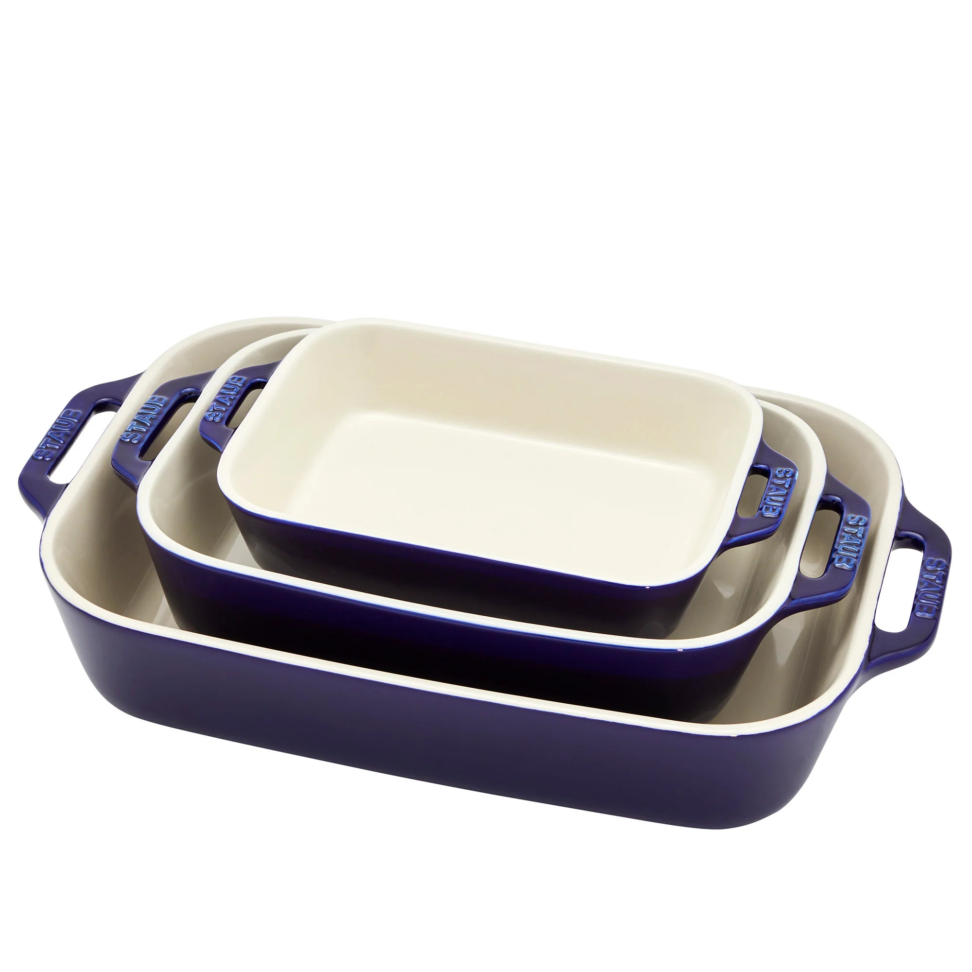Staub Ceramics 3-pc Rectangular Baking Dish Set | Shop Simon
