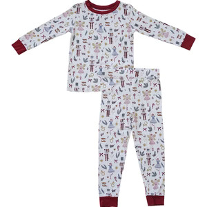 Mebie Baby Red Nutcracker Bamboo Cozy Set – Family Matching Christmas Pajamas | Mebie Baby