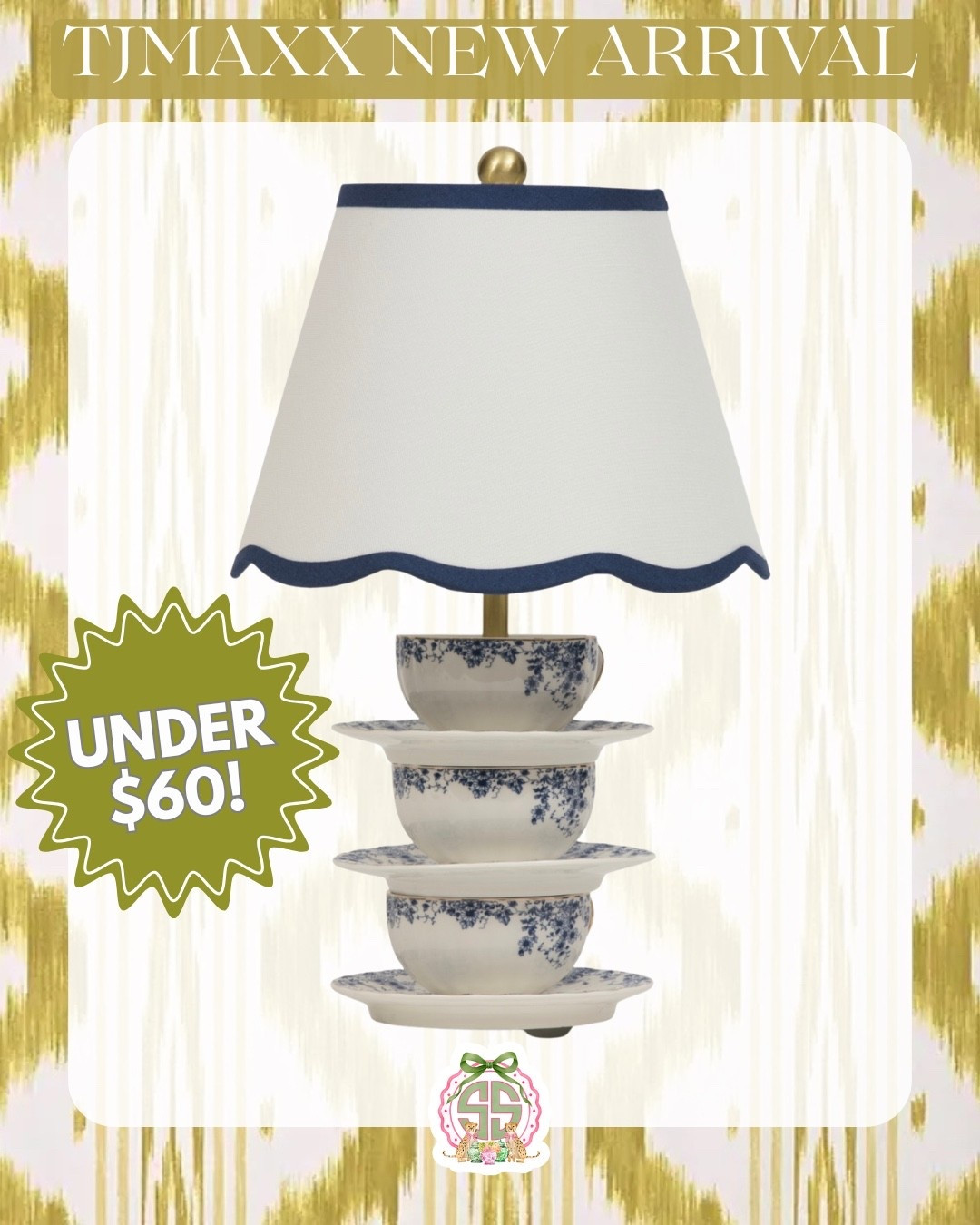 The cutest accent lamp for the grandmillenial 💙🤍

#LTKmomlife #LTKSeasonal #LTKHome