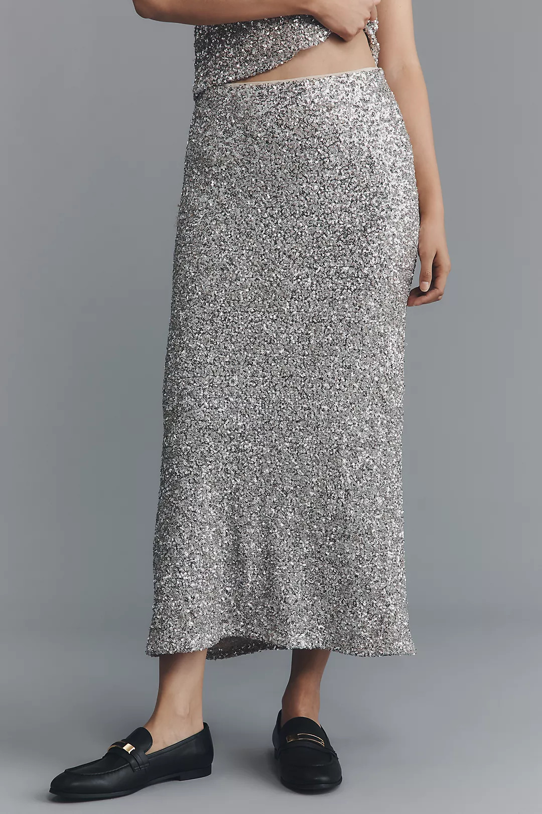 The Tilda Sequin Maxi Slip Skirt | Anthropologie (US)