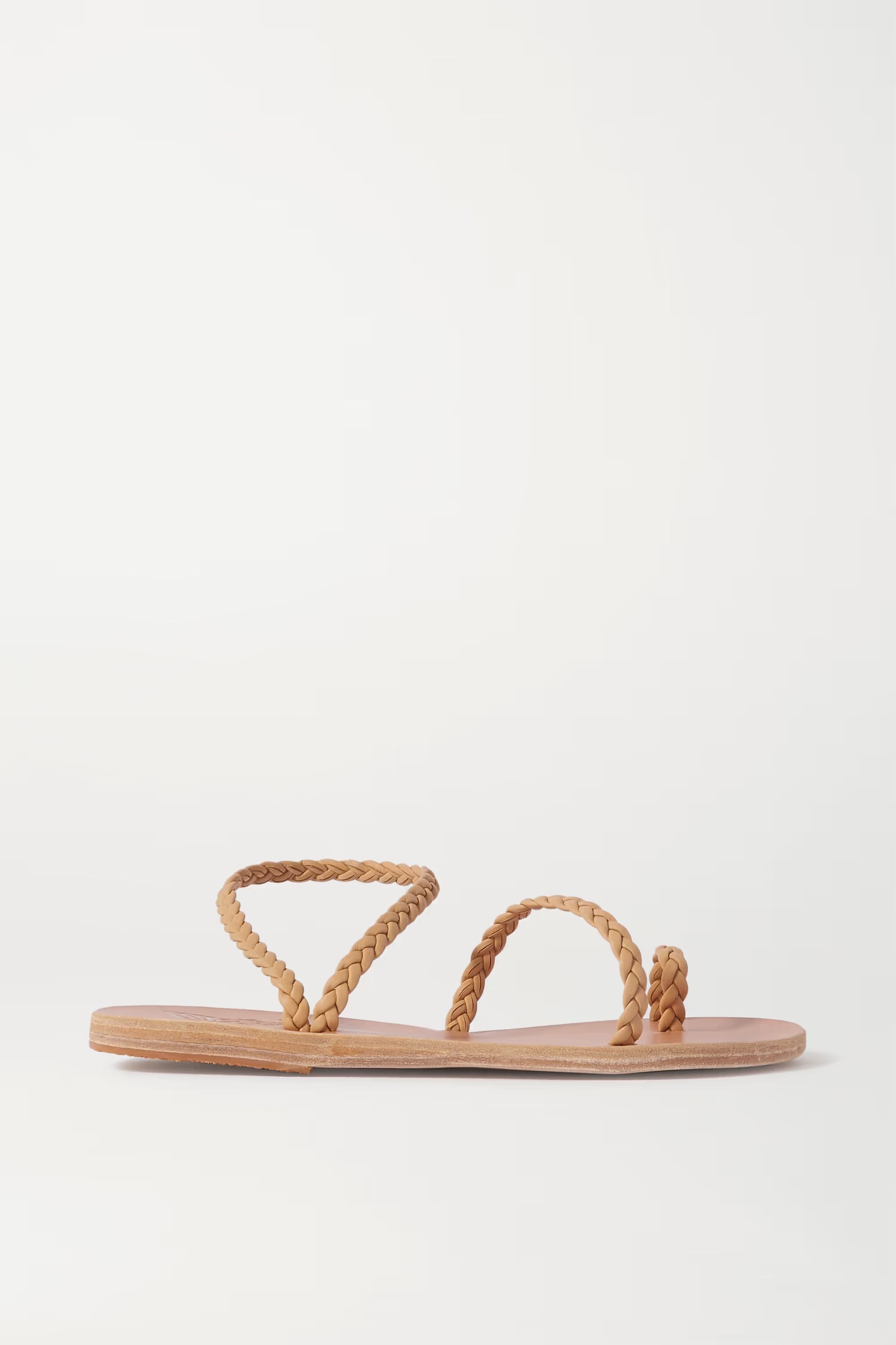 ANCIENT GREEK SANDALSEleftheria braided leather sandals | NET-A-PORTER (US)