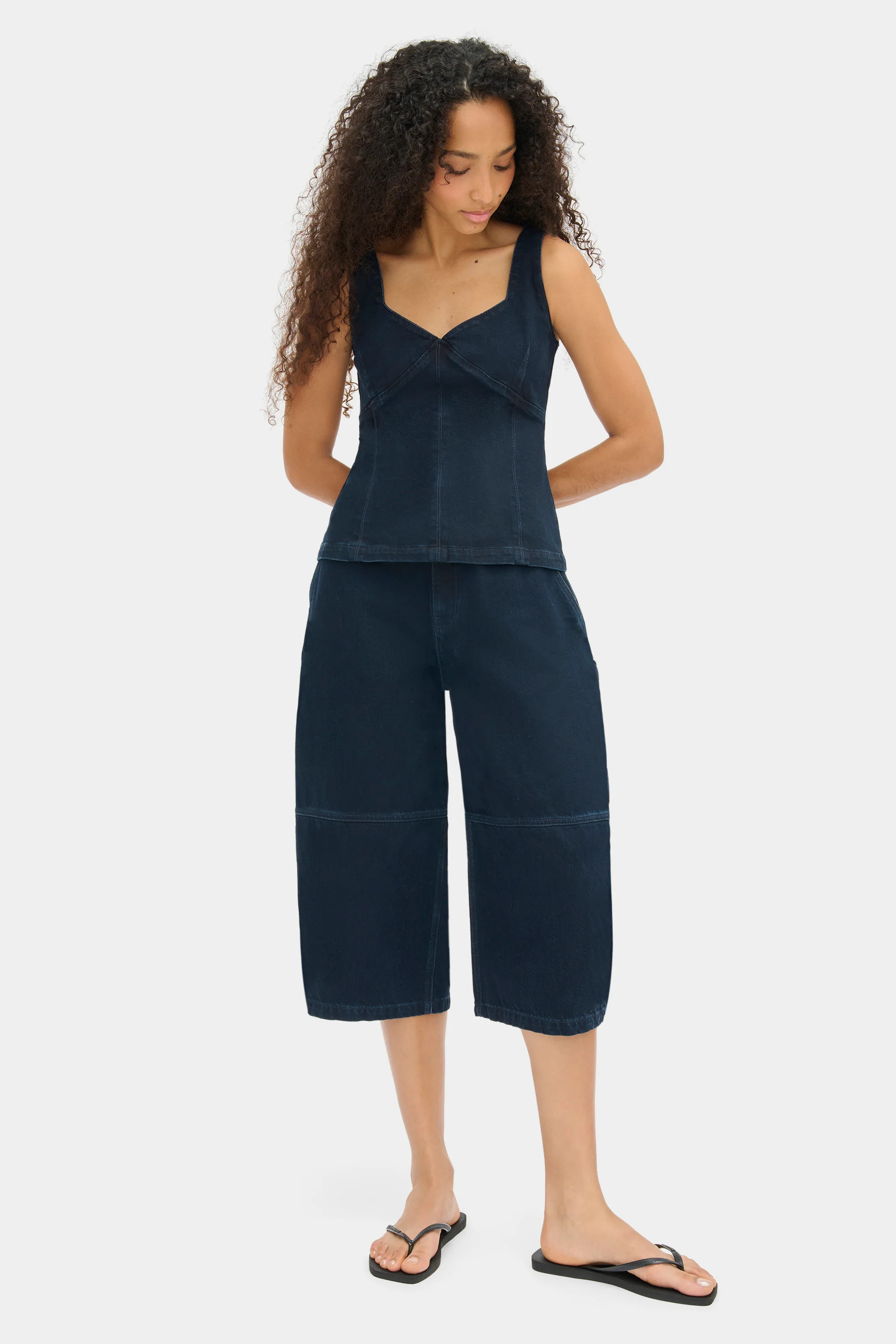 ALIGNE Denim Top - Blue | Storm | ALIGNE UK & EU