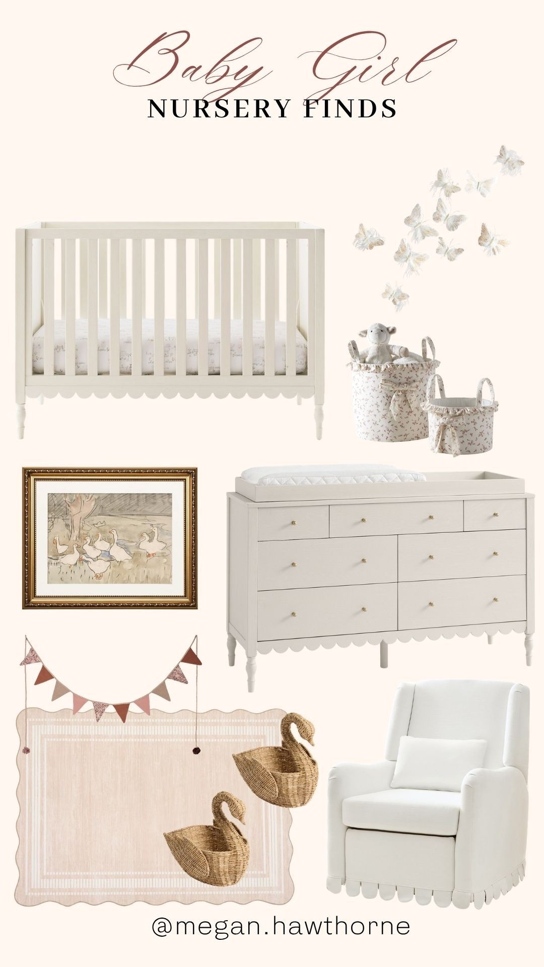 Baby girl nursery finds!

#LTKHome #LTKBaby