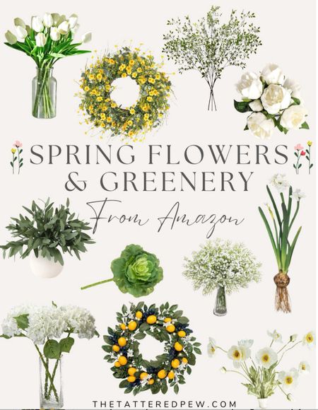Faux flowers and greenery to decorate your home with for spring! 🌸

Spring wreaths, Greenery stems, faux greenery, faux florals, yellow flower wreaths, spring decor, spring 2024



#LTKHome #LTKSeasonal #LTKFindsUnder100