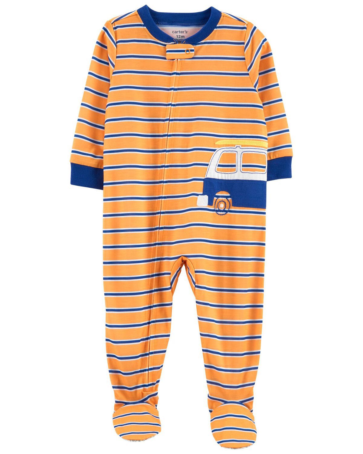 Orange Baby 1-Piece Beach Van Loose Fit Footie Pajamas | carters.com | Carter's