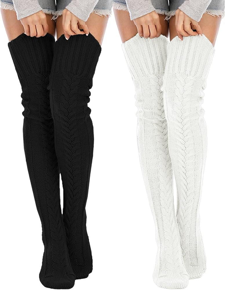 Leoparts Over Knee Thigh High Boot Socks | Amazon (US)