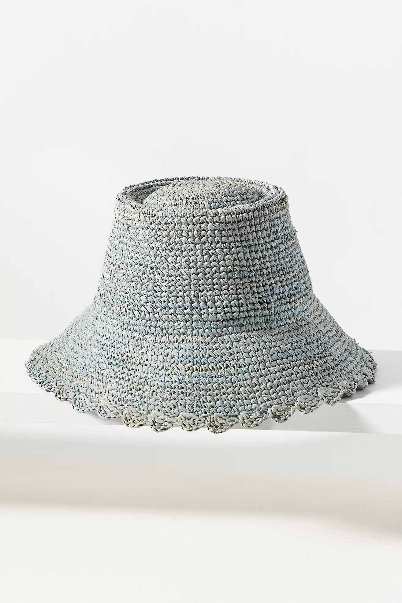 Wyeth Scalloped Straw Bucket Hat | Anthropologie (US)