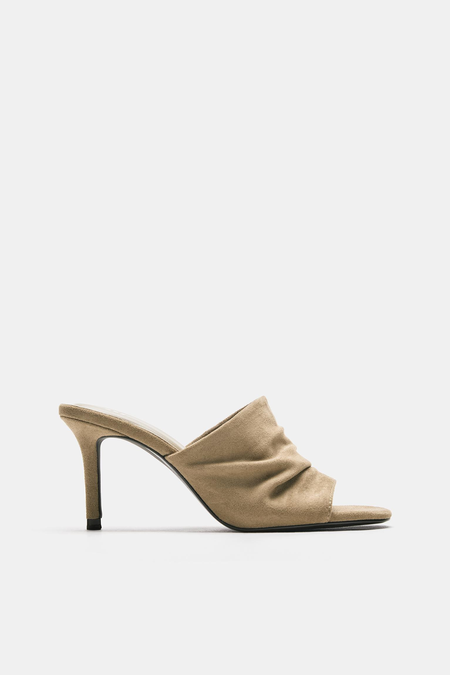 Sandales à talon froncé | PULL and BEAR FR