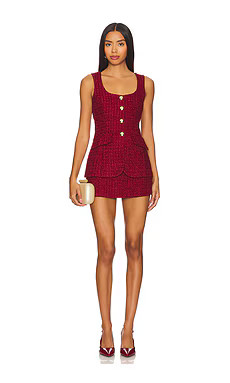 Amanda Uprichard Kya Romper in Wine from Revolve.com | Revolve Clothing (Global)