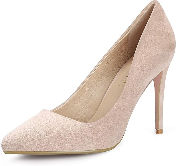 IDIFU Women's IN4 Classic Pointed Toe High Heels Pumps Wedding Dress Office Shoes | Amazon (US)