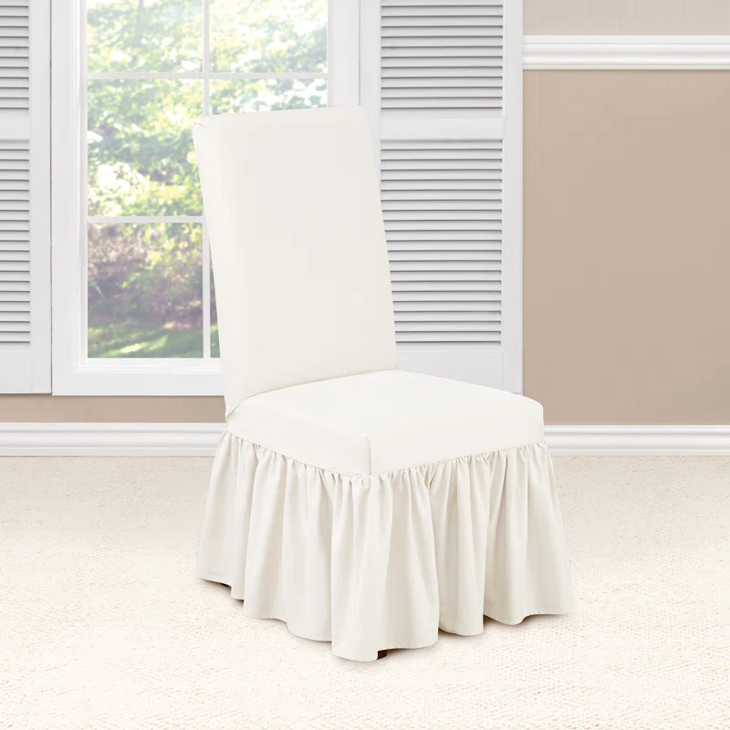 Cotton Box Cushion Dining Chair Slipcover | Wayfair North America