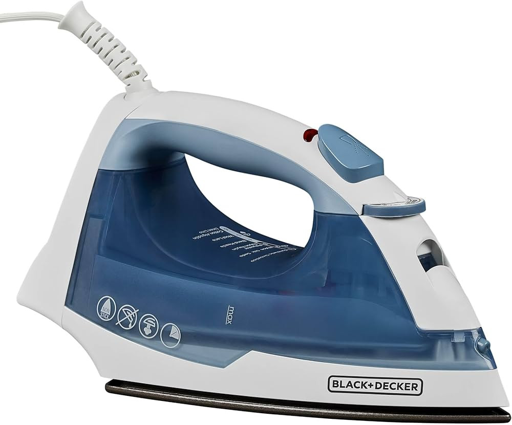 BLACK+DECKER Easy Steam Compact Iron for Clothes, Automatic Shutoff, Nonstick Plate, Light Weight... | Amazon (US)