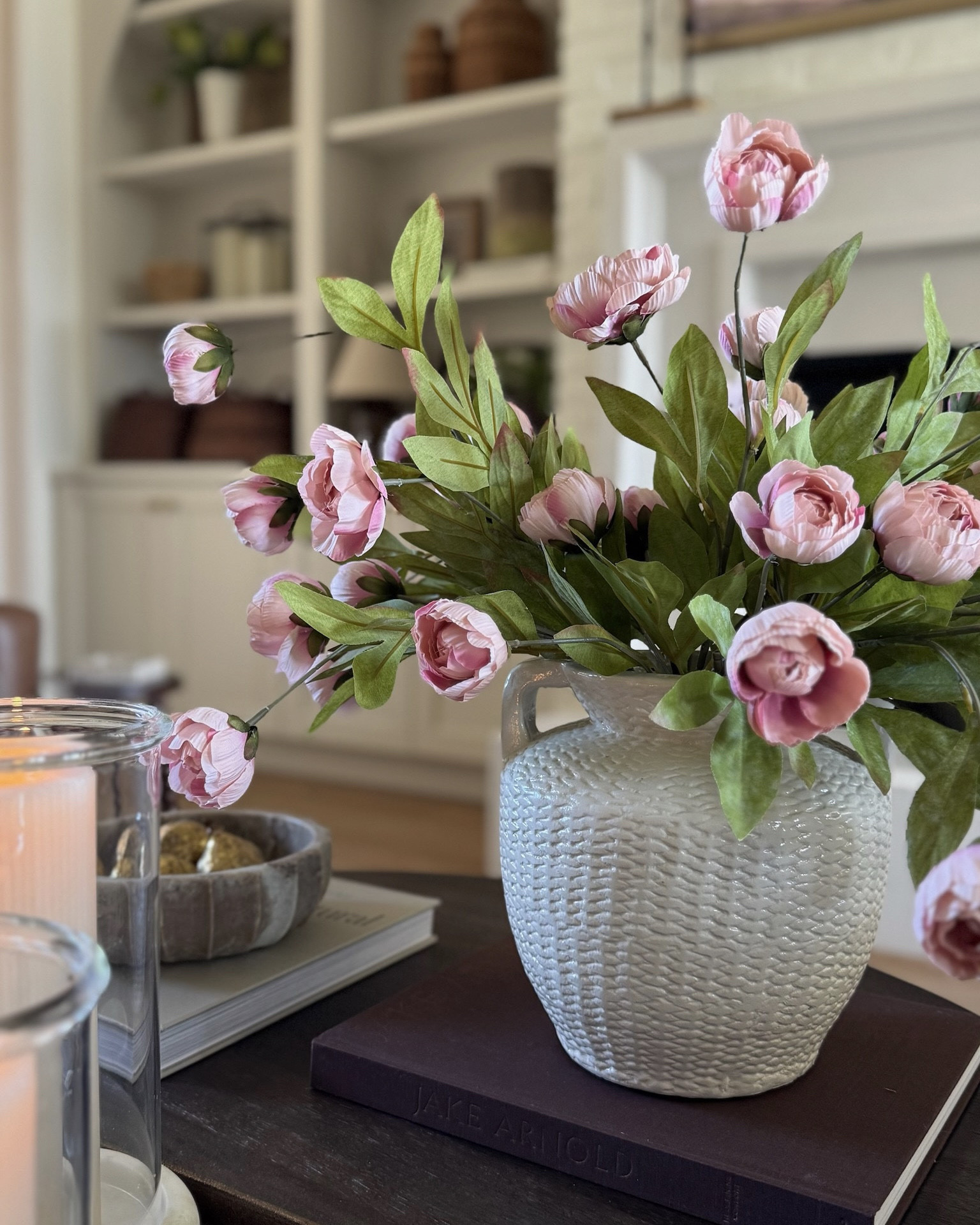 The beautiful faux silk peonies are a stunning summer addition! They come in a handful of colors and different groupings (6 stems or 12 stems) allowing you to achieve a very realistic and authentic look. Amazing quality and absolutely beautiful!

#LTKHome #LTKSaleAlert