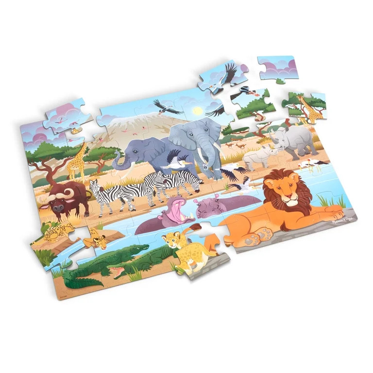 Melissa & Doug Safari Floor Puzzle (42 Pieces) | Walmart (US)