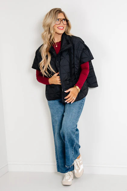 Wild Dreams Black Short Sleeve Jamel Jacket | The Willow Tree