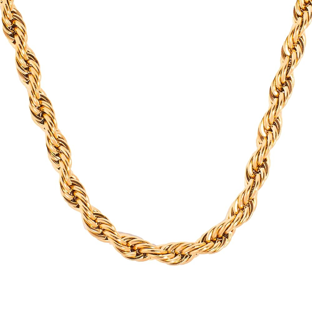 8mm 18.11'' GB Rope Chain Necklace | Amazon (US)