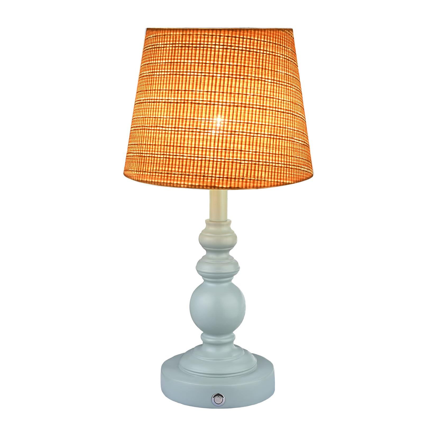 Cordless Boho Sculptural Table lamp Blue, 5200-mAh Rechargeable Battery Touch Lamp, 3-Way Dimmable, Build-in LED 320 Lumens Max, Resin Home Decor, for Bedroom Living Room Dining Room | Amazon (US)