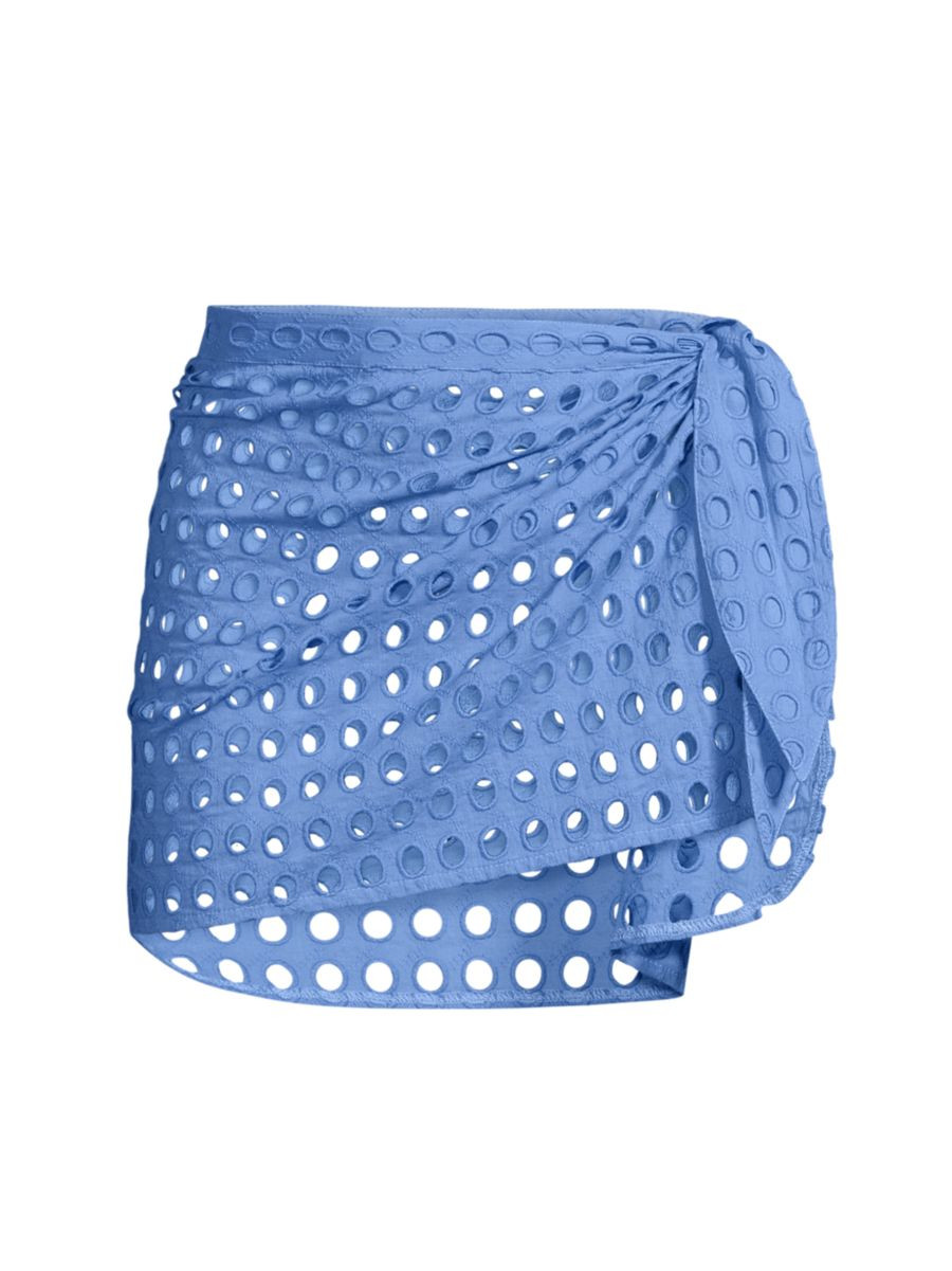 Eyelet Cotton Mini Pareo | Saks Fifth Avenue