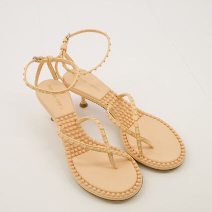 Pink Embossed Heeled Sandals | TK Maxx