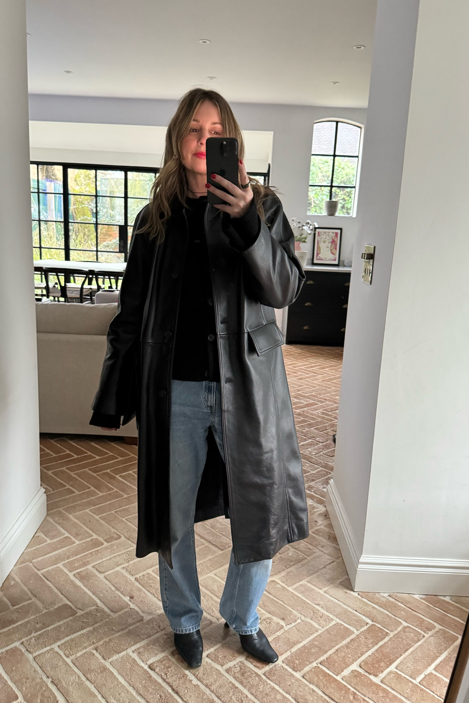 Leather Coat + Vintage Jeans + Boots + Arket Bag | Dinner Outfit | Cashmere 

#LTKgrwm #LTKstyletip #LTKwinter