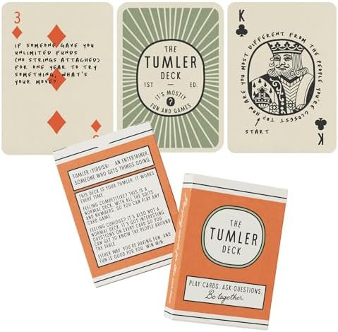 Conversation & Playing Cards – Multi-Purpose Deck with Vintage Design, Thought-Provoking Questi... | Amazon (US)