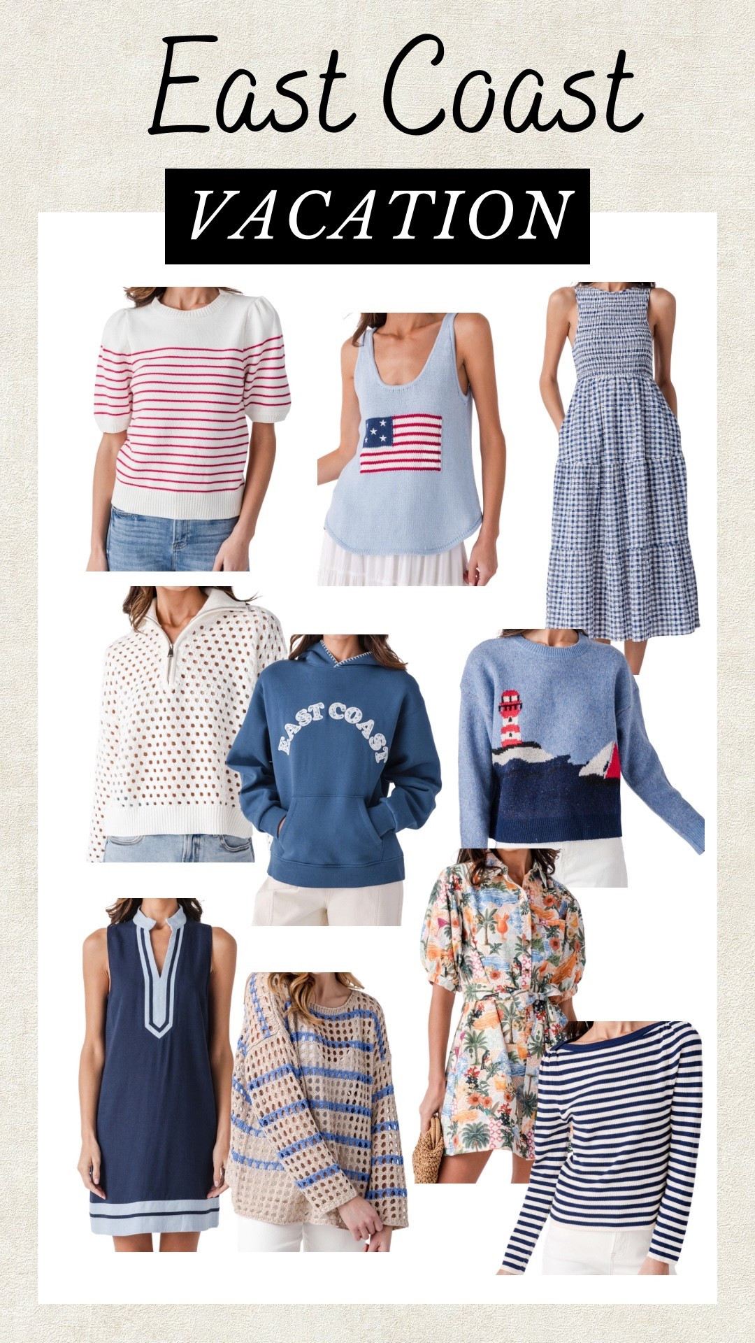 East coast vacation outfit inspo!

#LTKootd #LTKgrwm