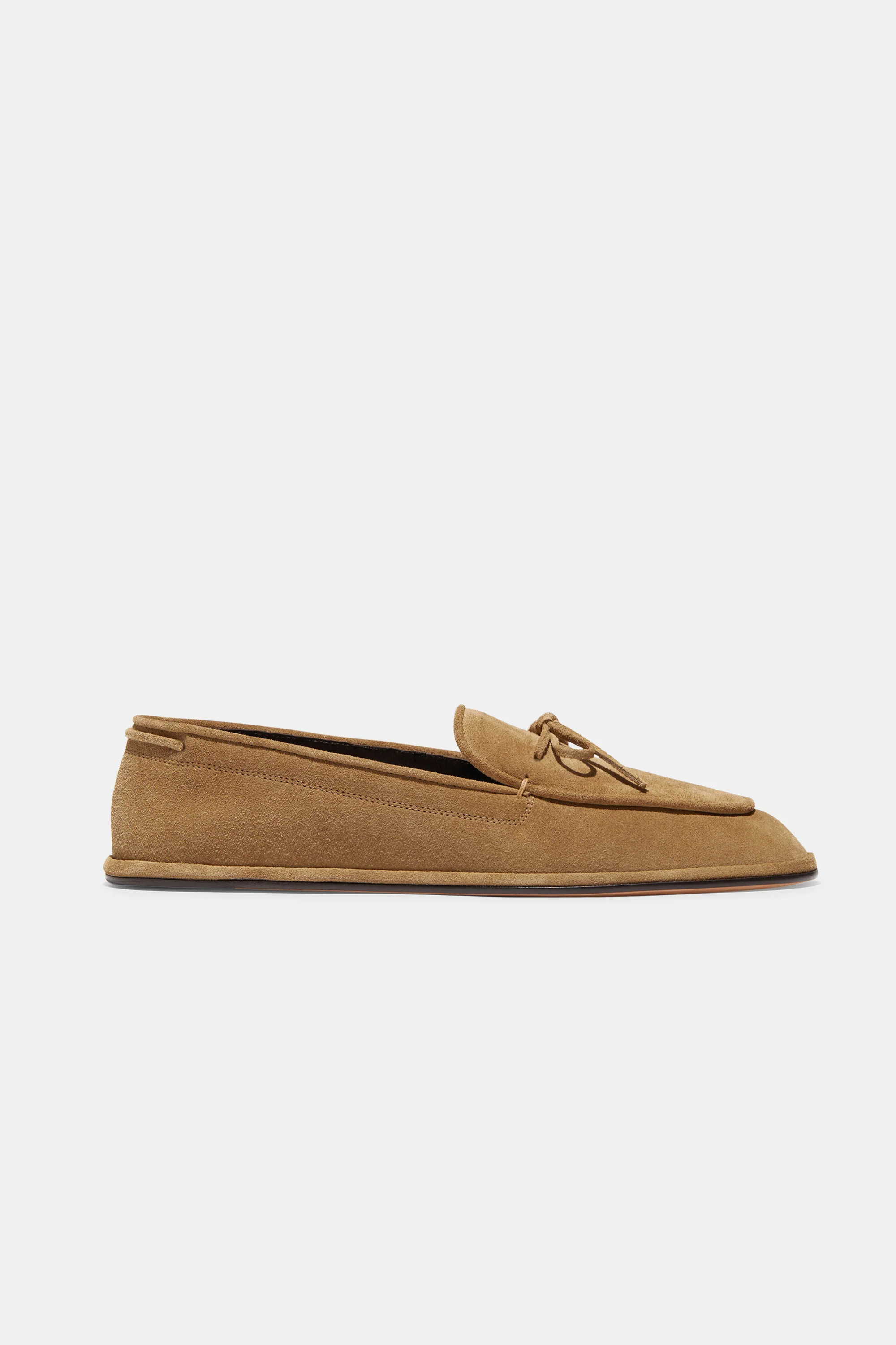 Parker Moccasin in Taupe Suede | Emme Parsons