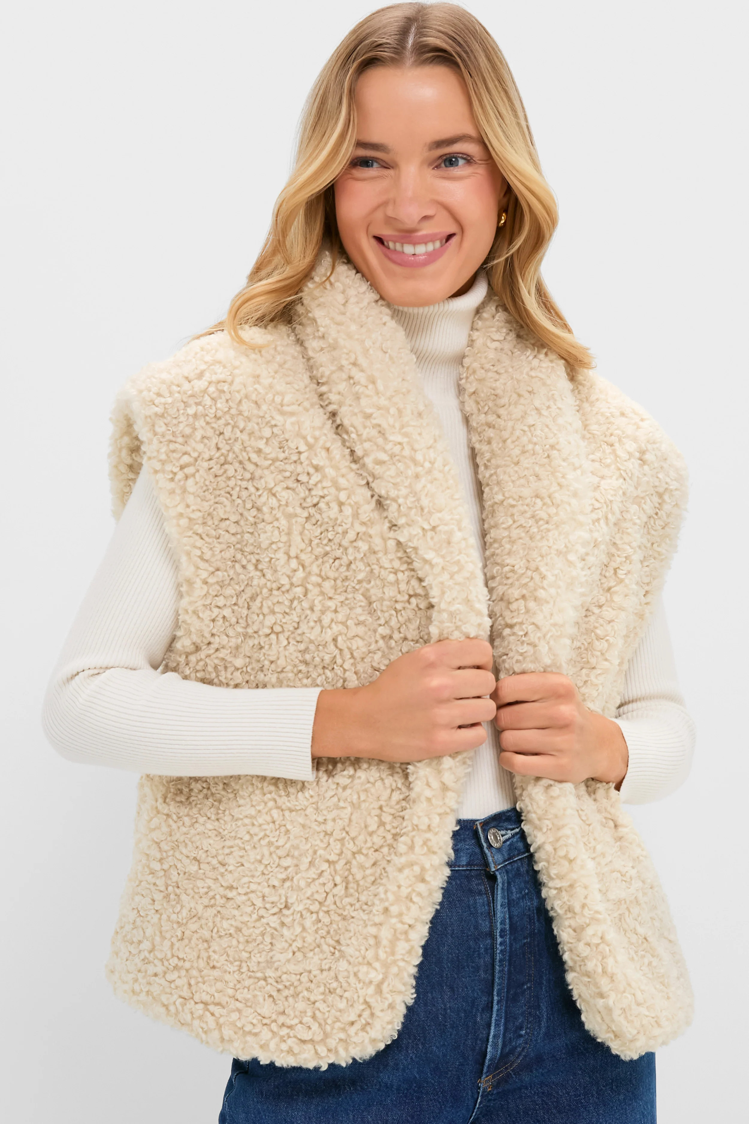 Oversized Aspen Sherpa Vest | Tuckernuck (US)
