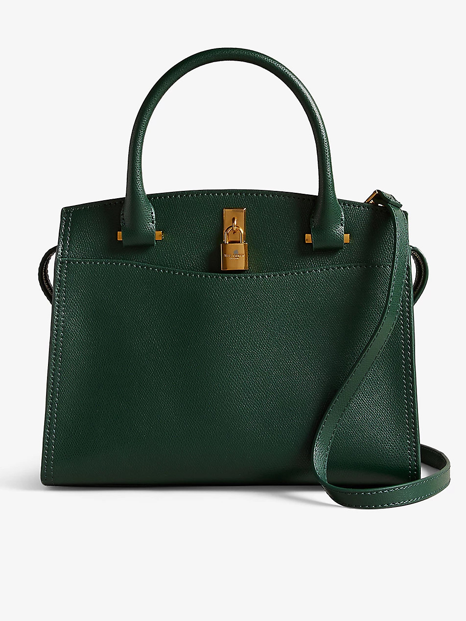 Myfair leather top-handle bag | Selfridges